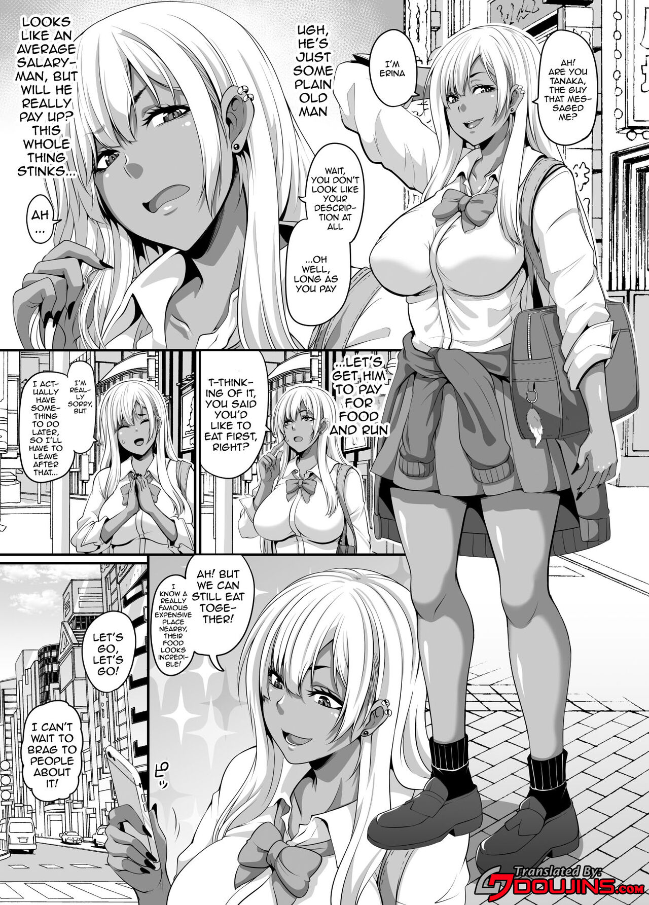 Papa Katsu Gyaru to Kimeseku kara no Ran Pako | A Sugar Daddy And The Gyaru Girls He Pays To Have An Orgy With Him - Page 3