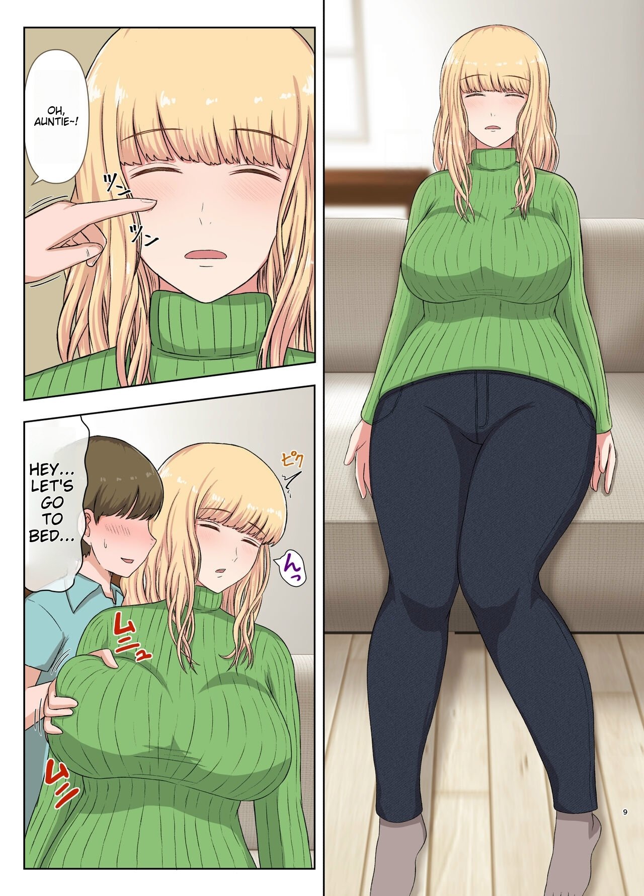 Kinpatsu Oba-san no Suiminkan | Blonde Aunt’s Sleep Rape - Page 8