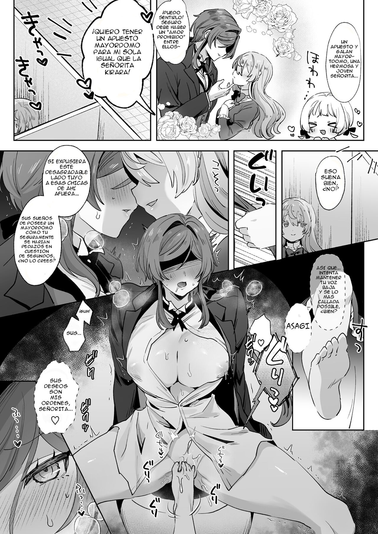 Juujun Ikemen Shitsuji ga Ojou-sama ni Dosukebe Kaihatsu Sarechau Hanashi | Una historia sobre un apuesto mayordomo obediente que es explotado de forma lasciva por su amo - Page 4