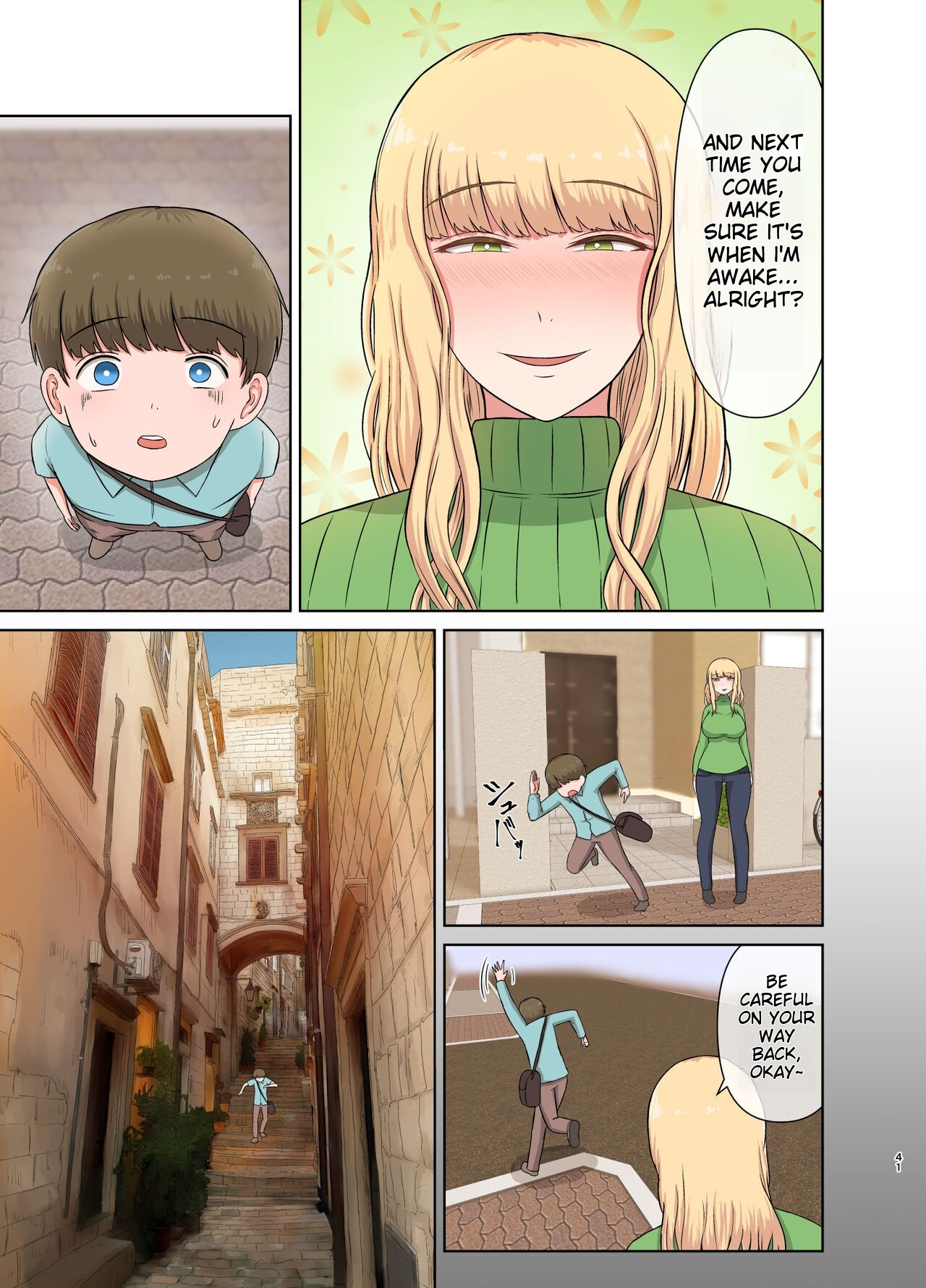 Kinpatsu Oba-san no Suiminkan | Blonde Aunt’s Sleep Rape - Page 40