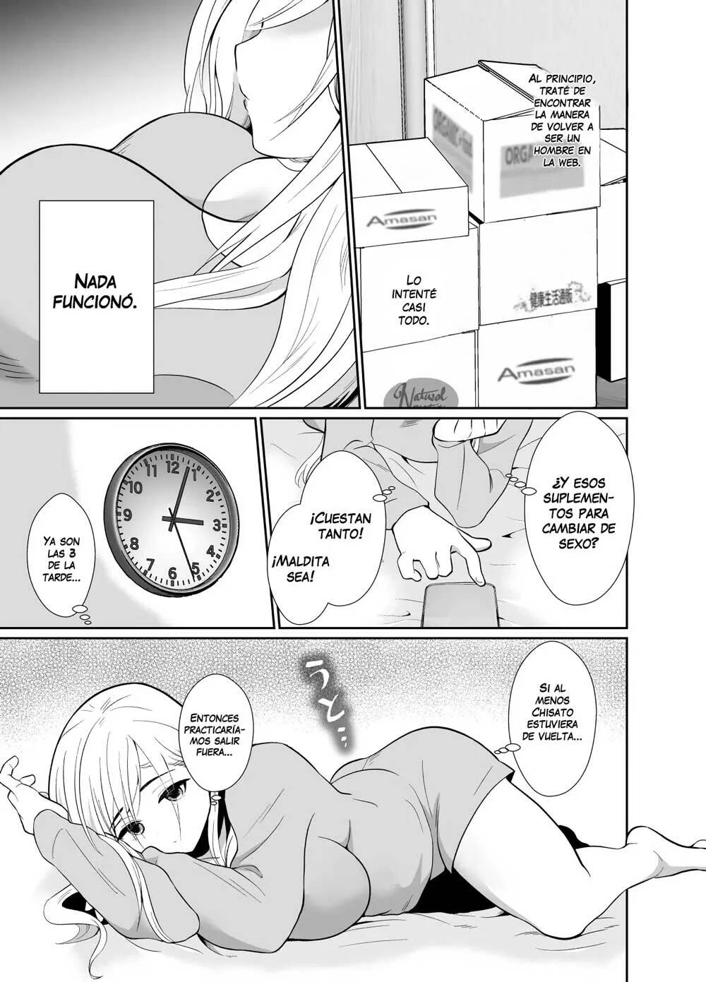 Uwakisyou no Otto ni Seitenkan Kusuri o Nomase Tsuzuketa Kekka 2 | Los resultados de hacer que mi marido adúltero beba continuamente una droga que modifica el género 2 - Page 7