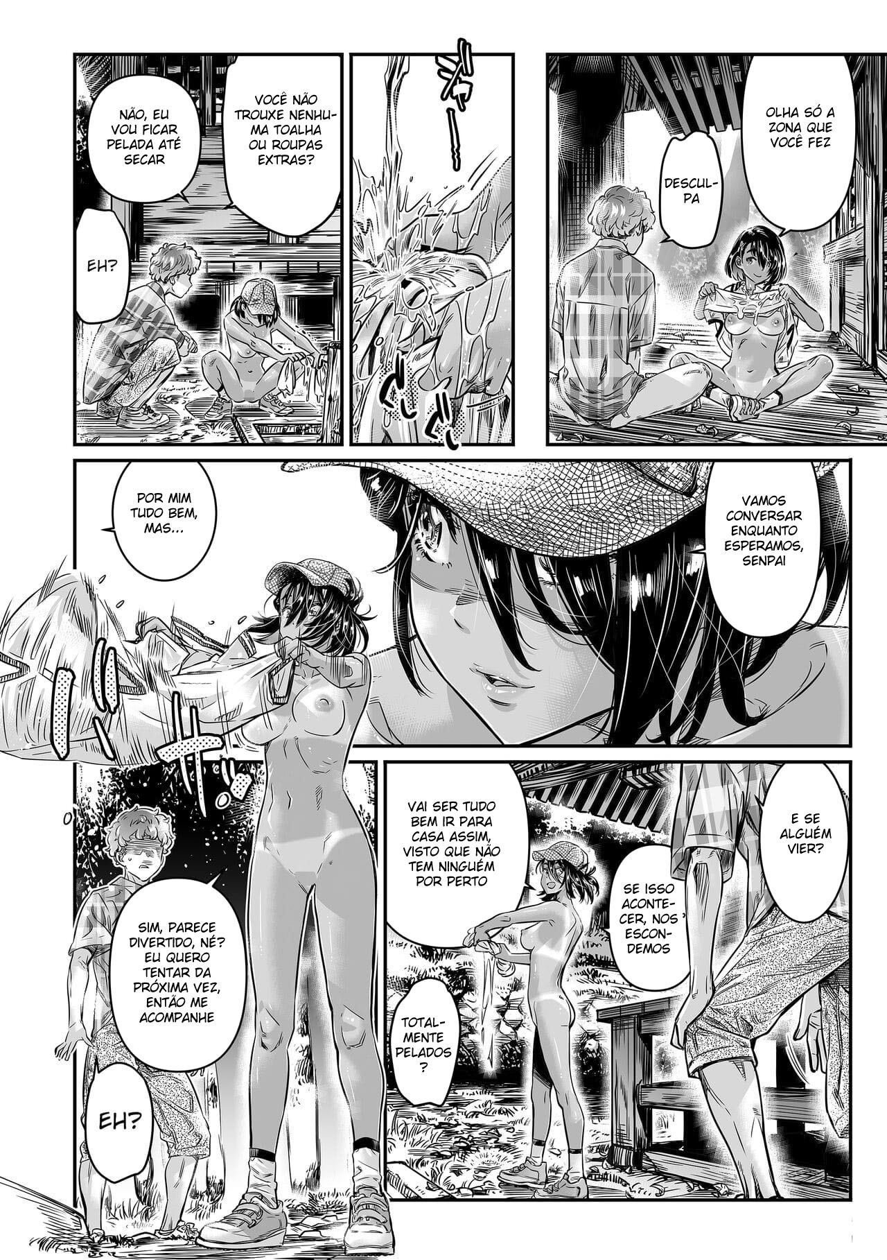 Uma Garota Safada Bronzeada Convida Seu Senpai Virgem para Fazer Sexo ao Ar Livre - Page 29
