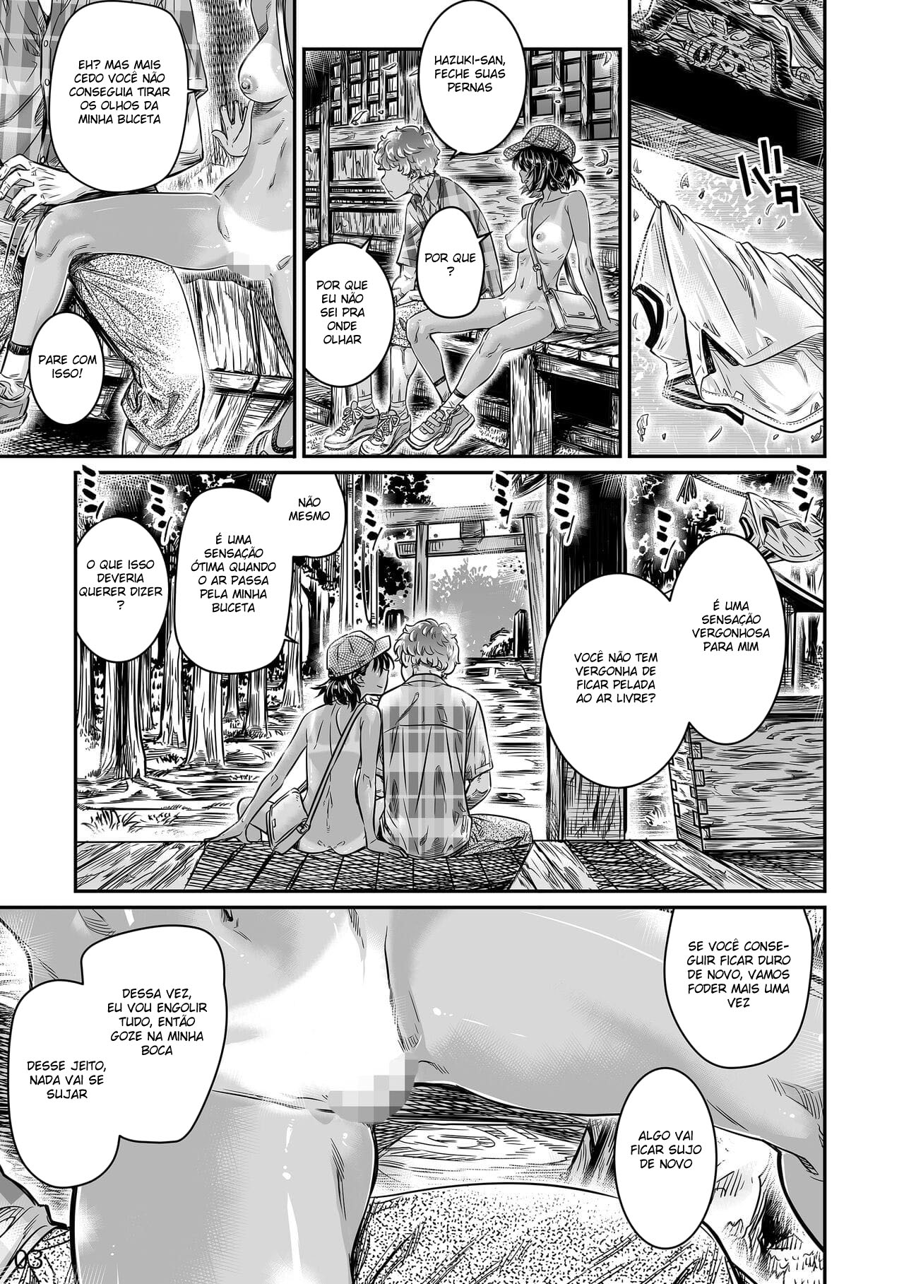 Uma Garota Safada Bronzeada Convida Seu Senpai Virgem para Fazer Sexo ao Ar Livre - Page 30