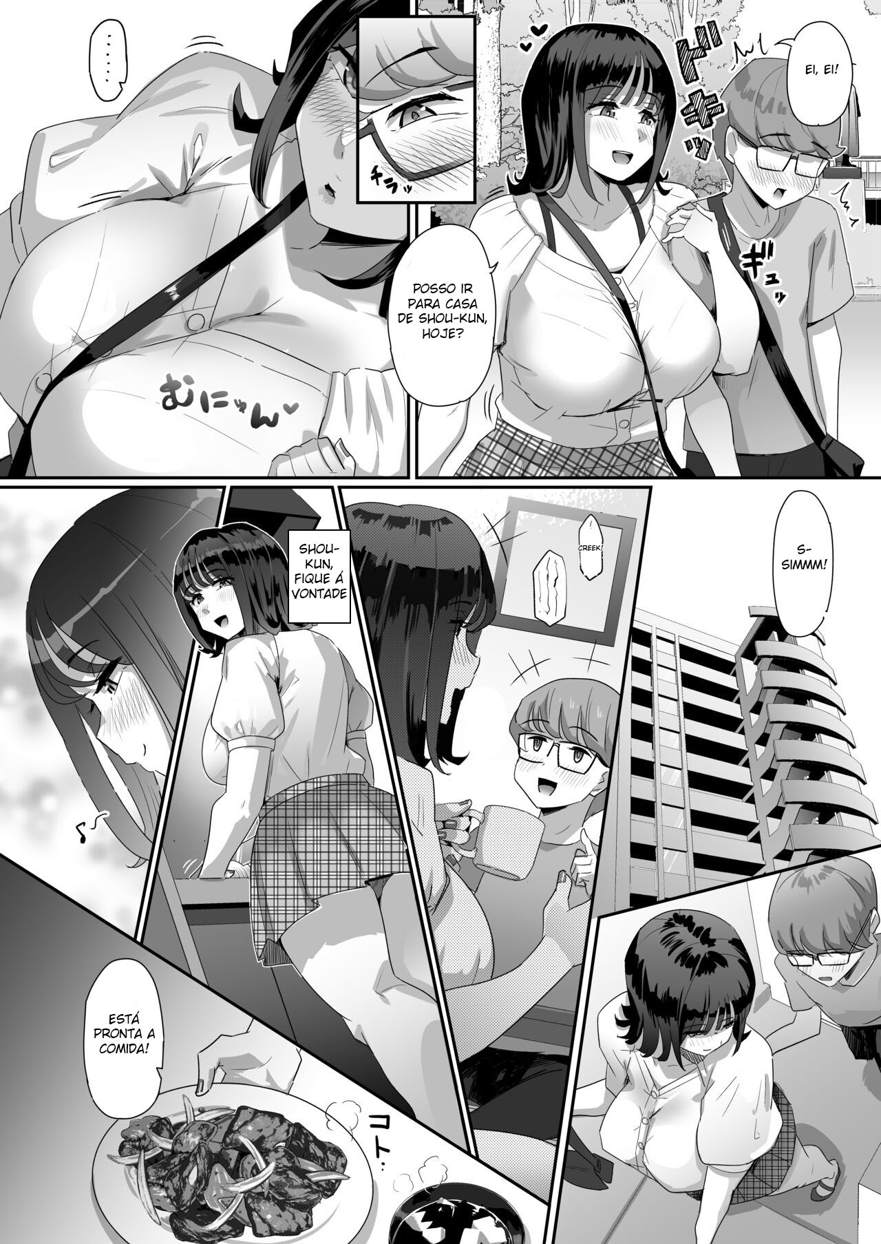 A História de Uma Estudante Peituda Treinando Meu Pau - Page 3