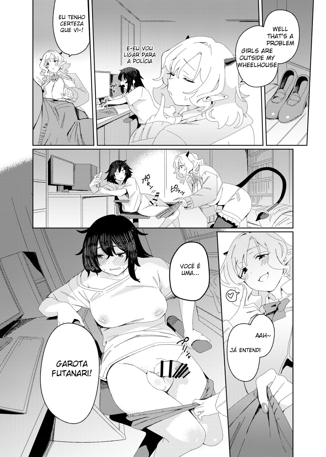 A Succubus Gyaru e a Nerd Futanari - Page 7