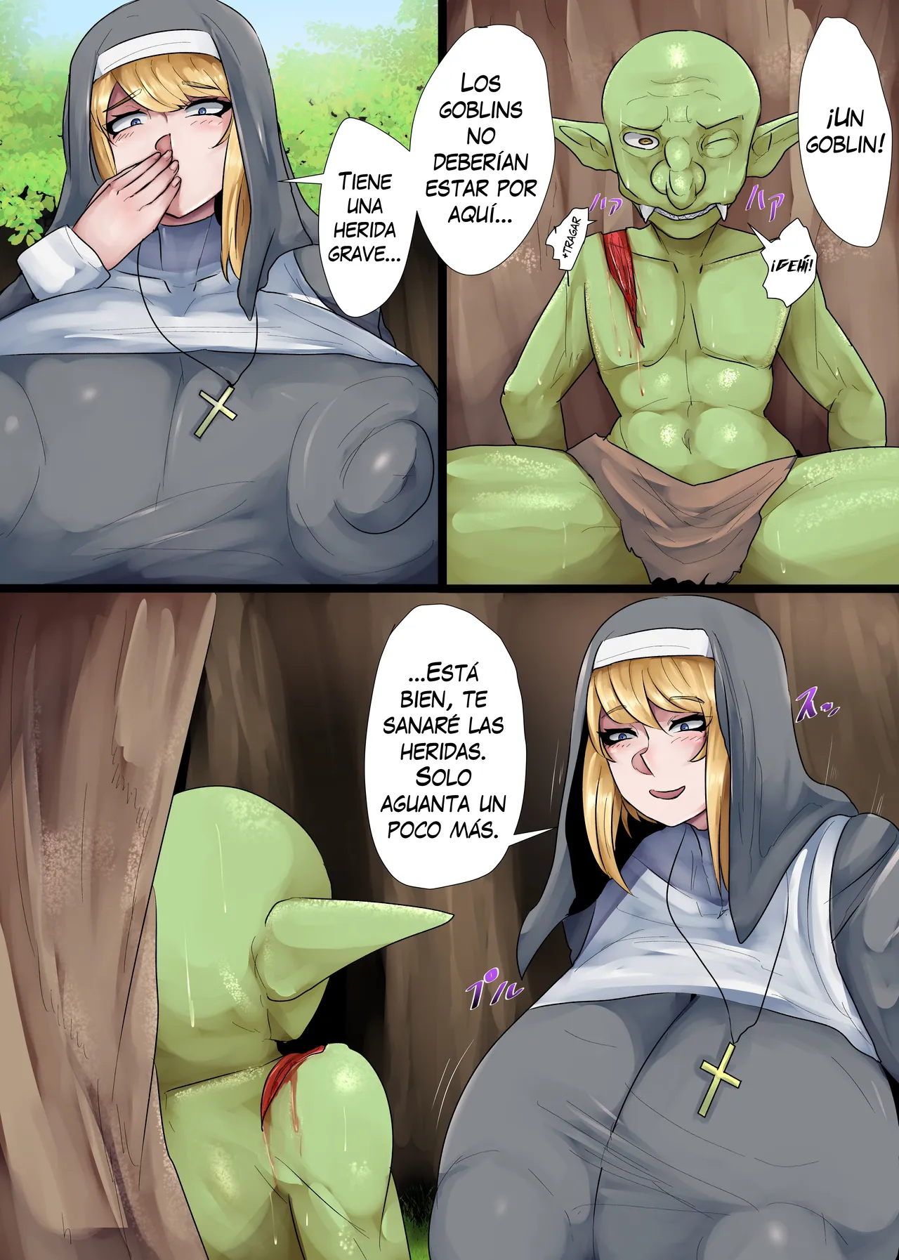Bakunyuu Sister x Kyokon Goblin | Hermana pechos grandes X gran polla duende - Page 3