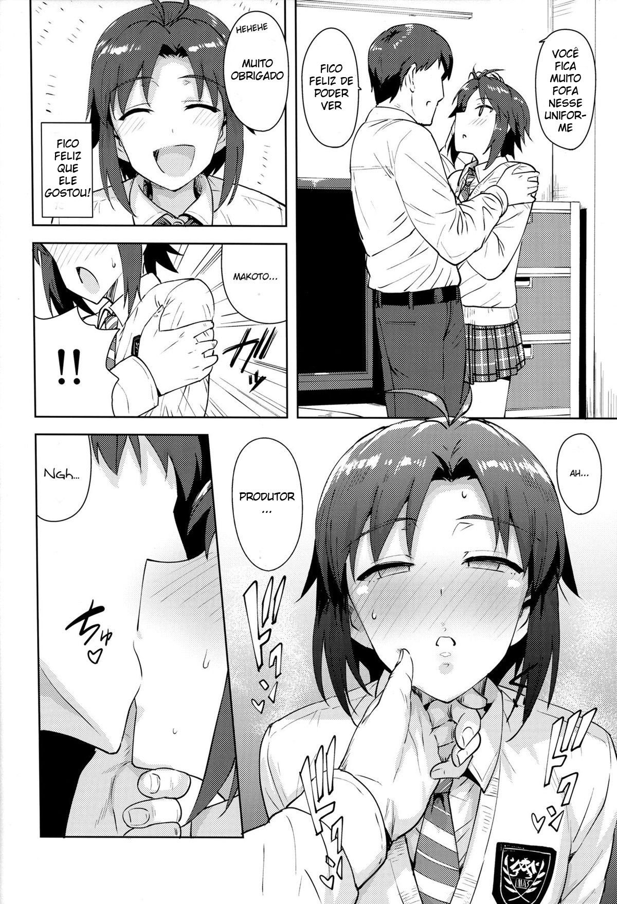 Makoto e um uniforme - Page 5