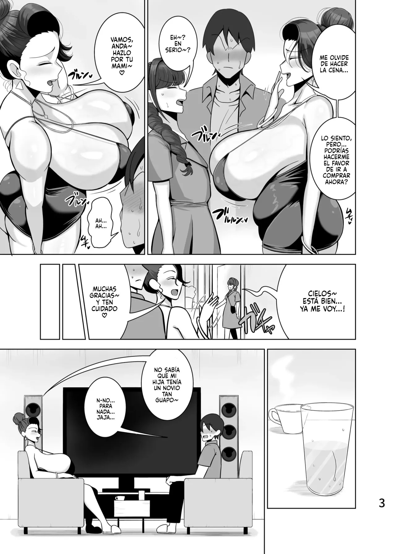 Musume no kareshi o netoru haha | Una Madre que Tiene Sexo con el Novio de su Hija - Page 4