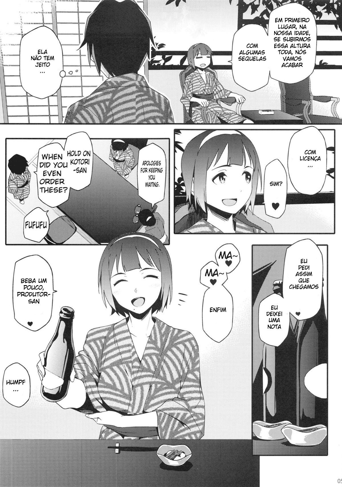 Fonte Termal com Kotori-san - Page 4