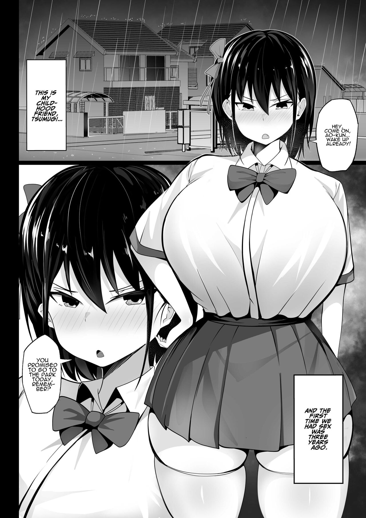 Osananajimi no Kyonyuu Teishoku - Page 4