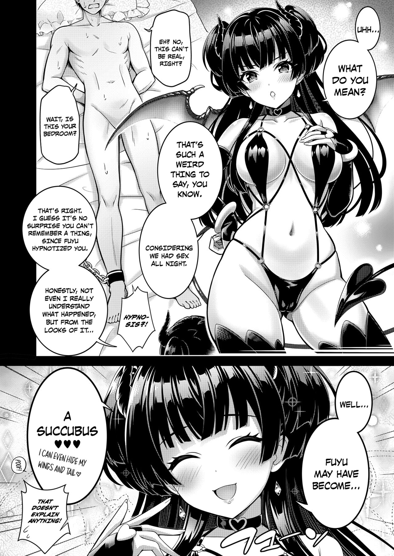Anta wa Koko de Fuyu ni Kawareru no yo!! ~Succubus na Fuyuko to Taneinu no Ore~ – A succubus girl and a breeding dog - Page 5