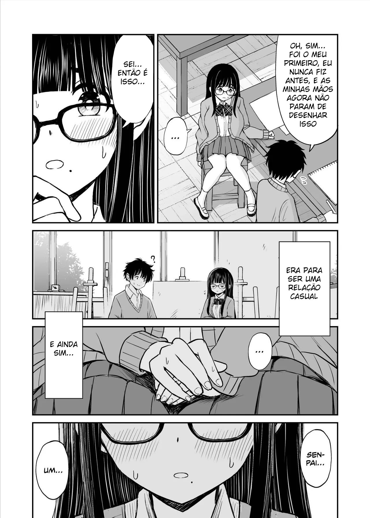 A História de Como Minha Inspiração Para Arte Aumentou Graças A Minha Kouhai Peituda Que Posou Nua Para Mim - Page 10