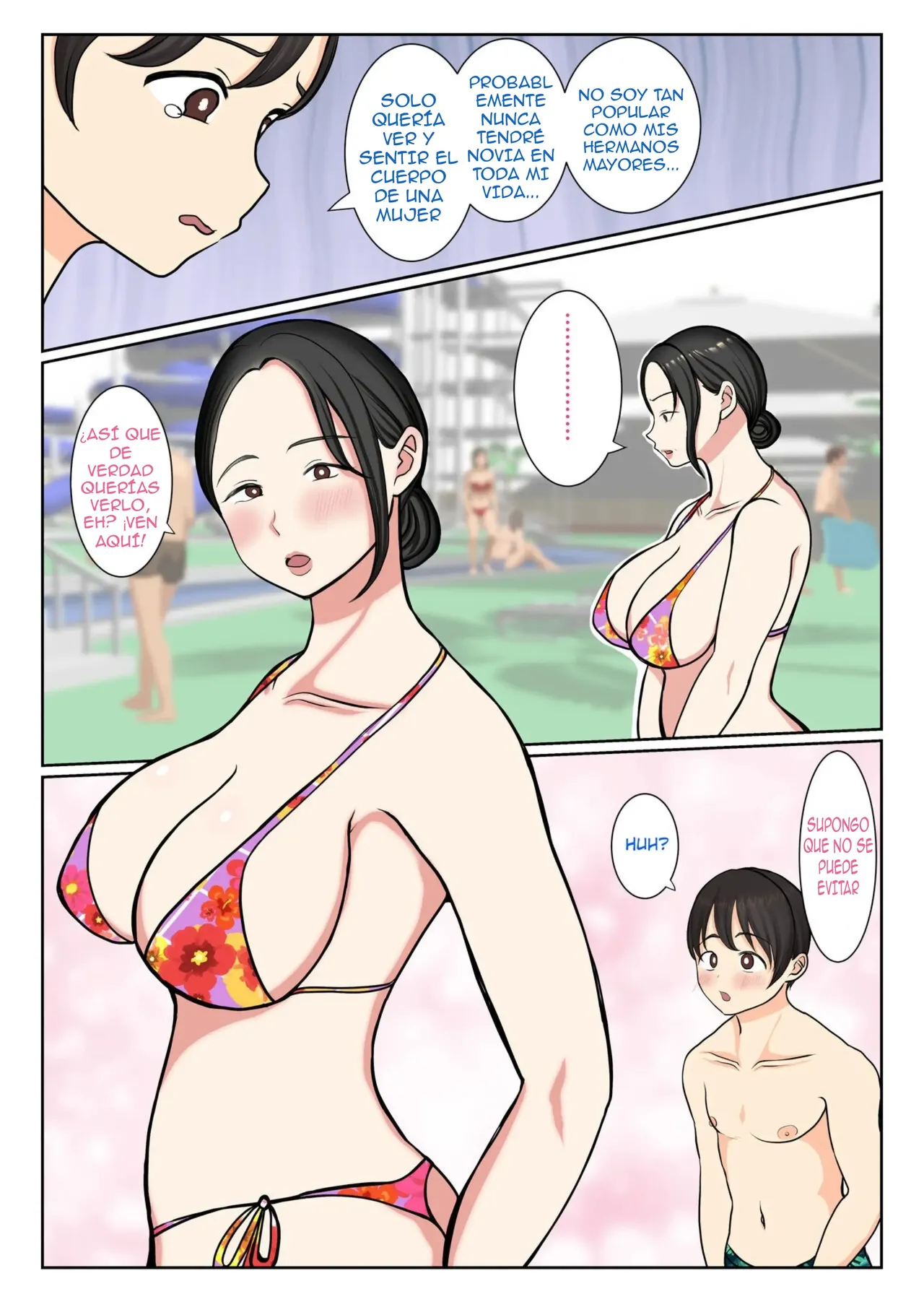Suekko no Boku wa Mizugi Kaa-chan de Doutei Sotsugyou shichaimashita | El dia En Que El Hijo Menor Perdio la Virginidad Gracias a Su Madre En Traje De Baño - Page 26