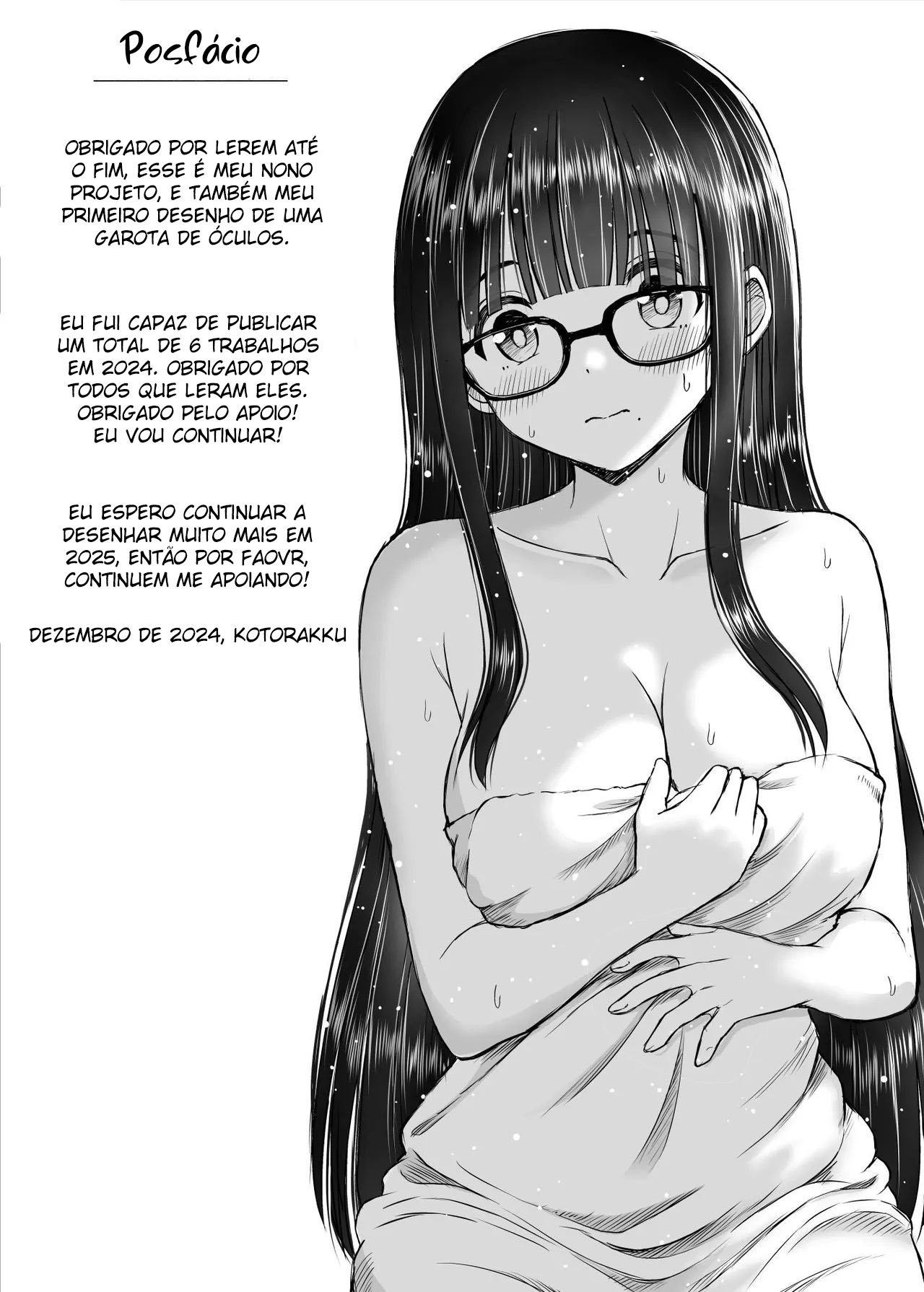 A História de Como Minha Inspiração Para Arte Aumentou Graças A Minha Kouhai Peituda Que Posou Nua Para Mim - Page 52