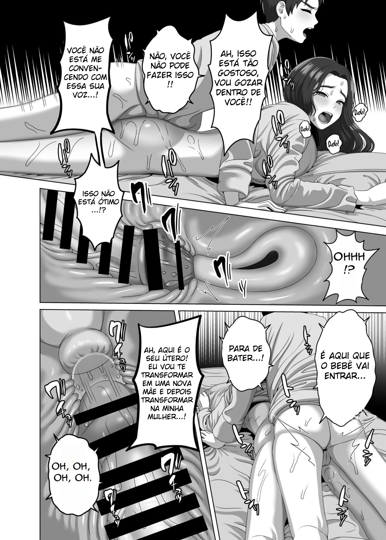 Uma Mãe Fica Excitada Com a Ereção Matinal do Filho - Page 37
