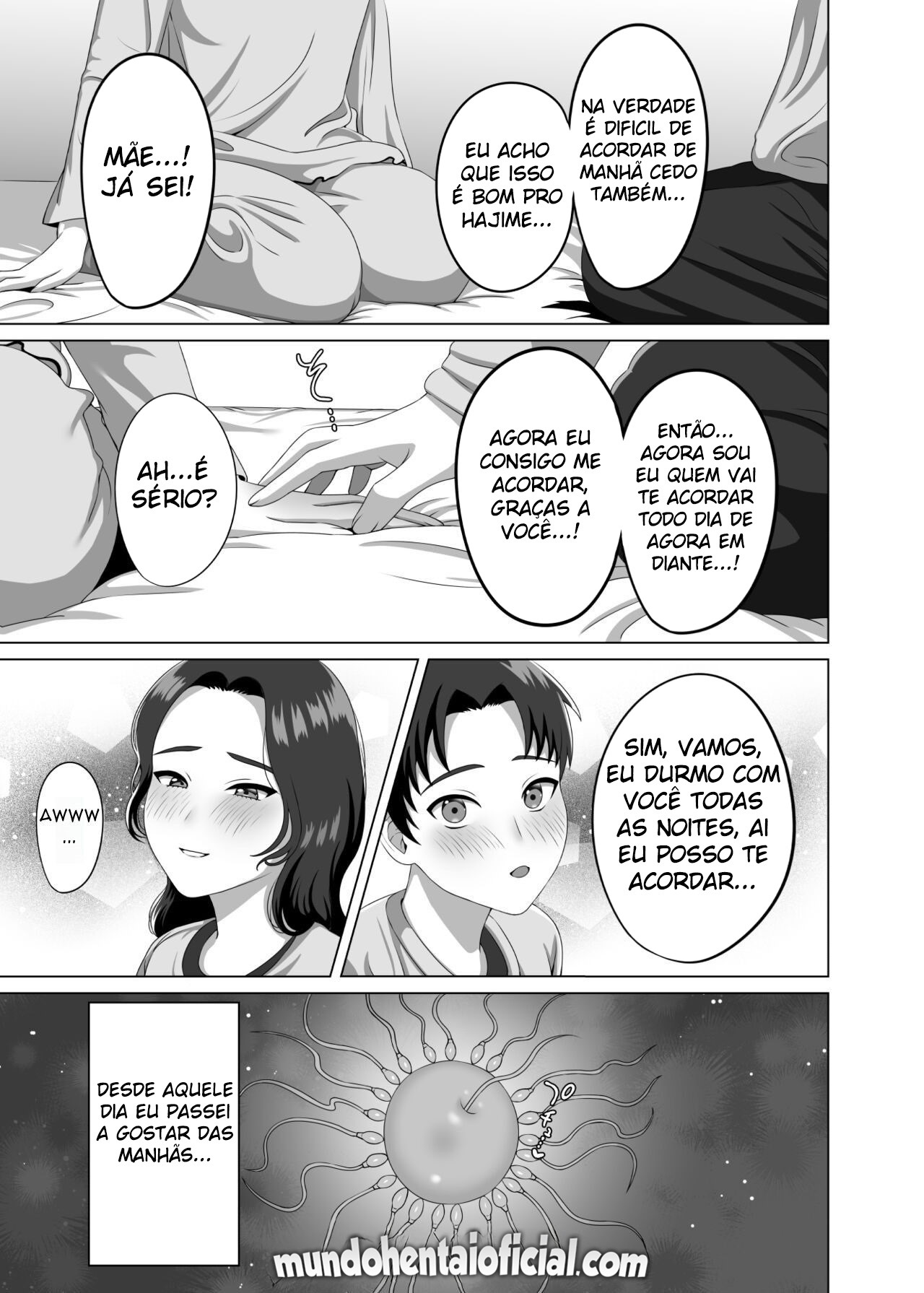 Uma Mãe Fica Excitada Com a Ereção Matinal do Filho - Page 44