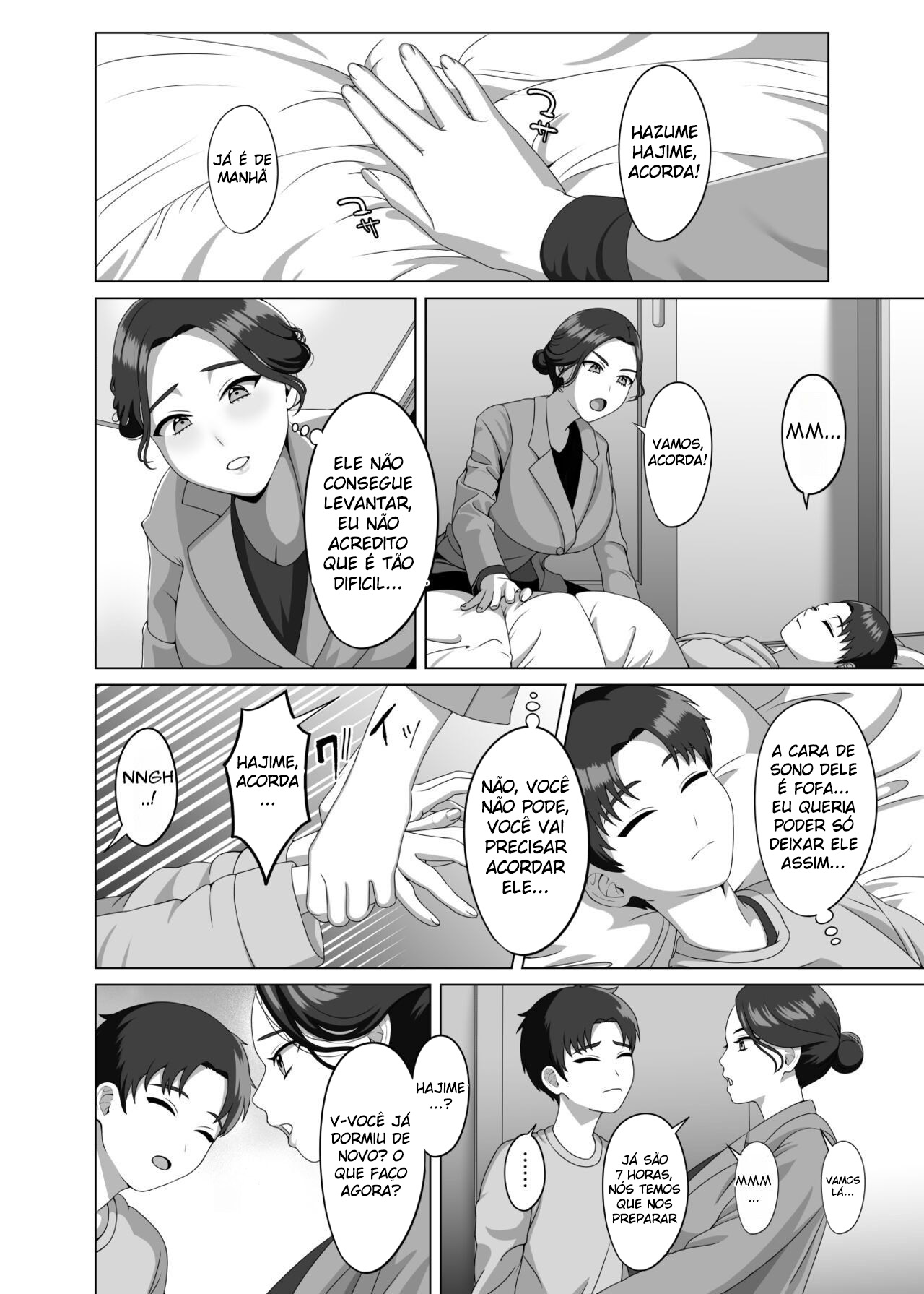 Uma Mãe Fica Excitada Com a Ereção Matinal do Filho - Page 5