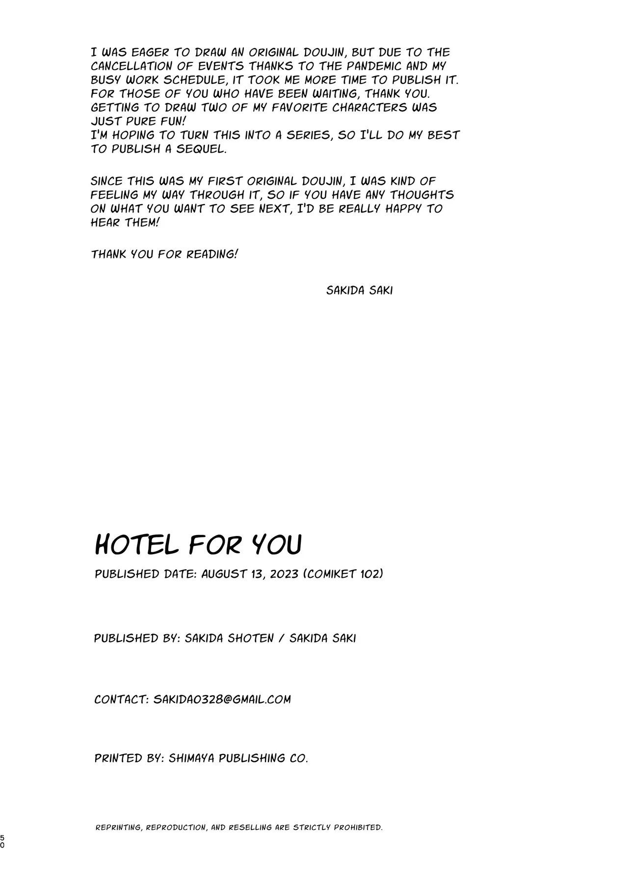 Kimi no Tame no Hotel - Page 49