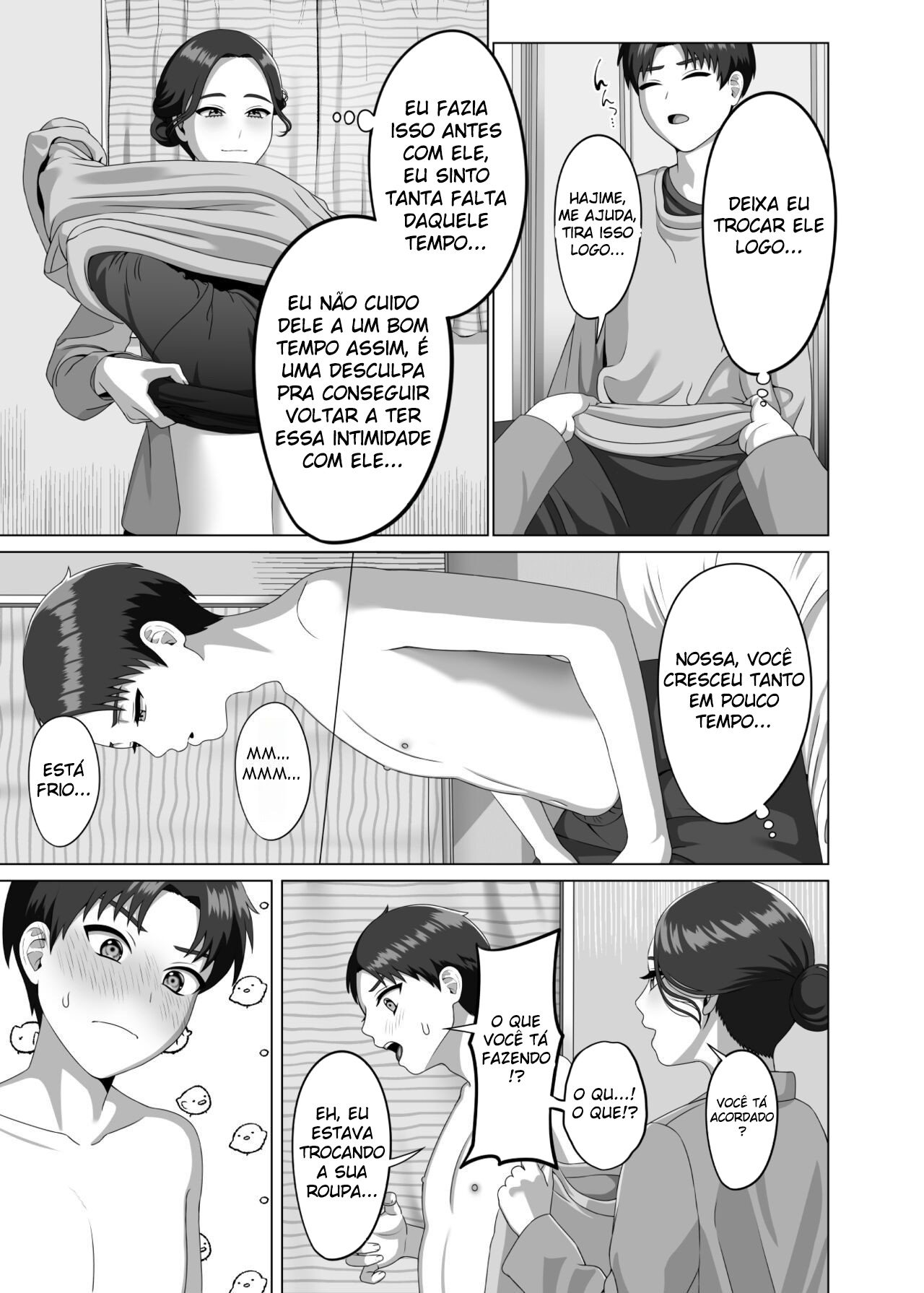 Uma Mãe Fica Excitada Com a Ereção Matinal do Filho - Page 6