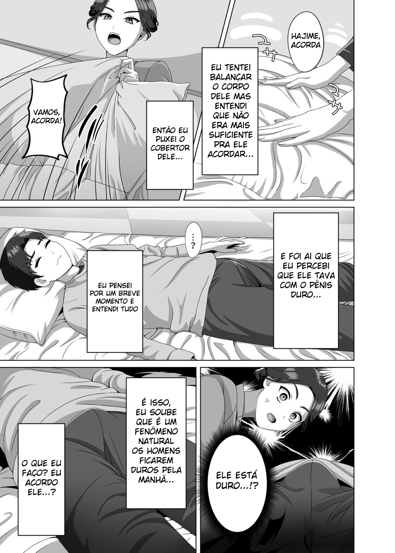 Uma Mãe Fica Excitada Com a Ereção Matinal do Filho - Page 8