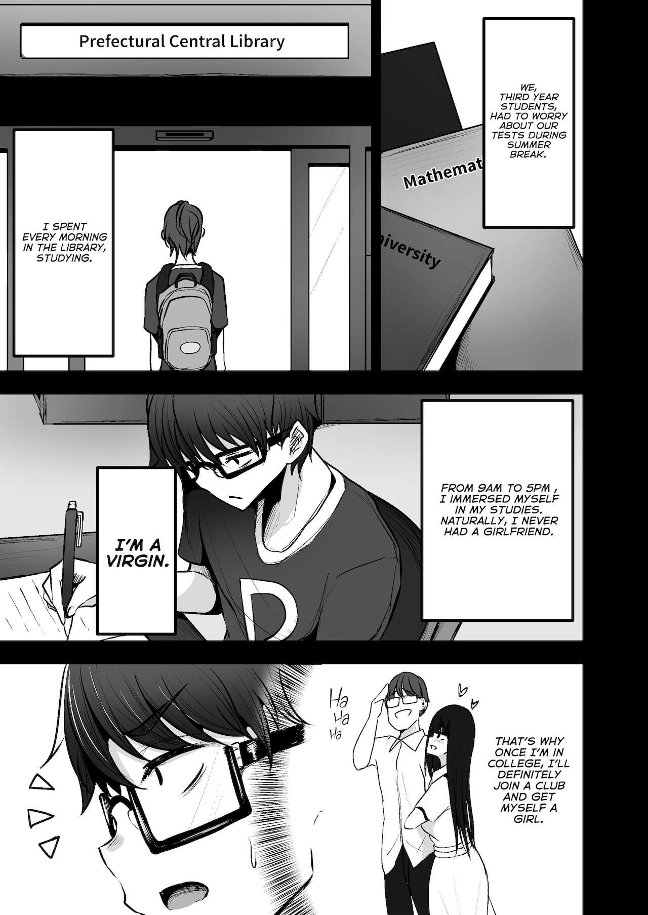 Toshokan de Benkyou Shiteitara Itsumo Kuru Gal JK ni… - Page 3