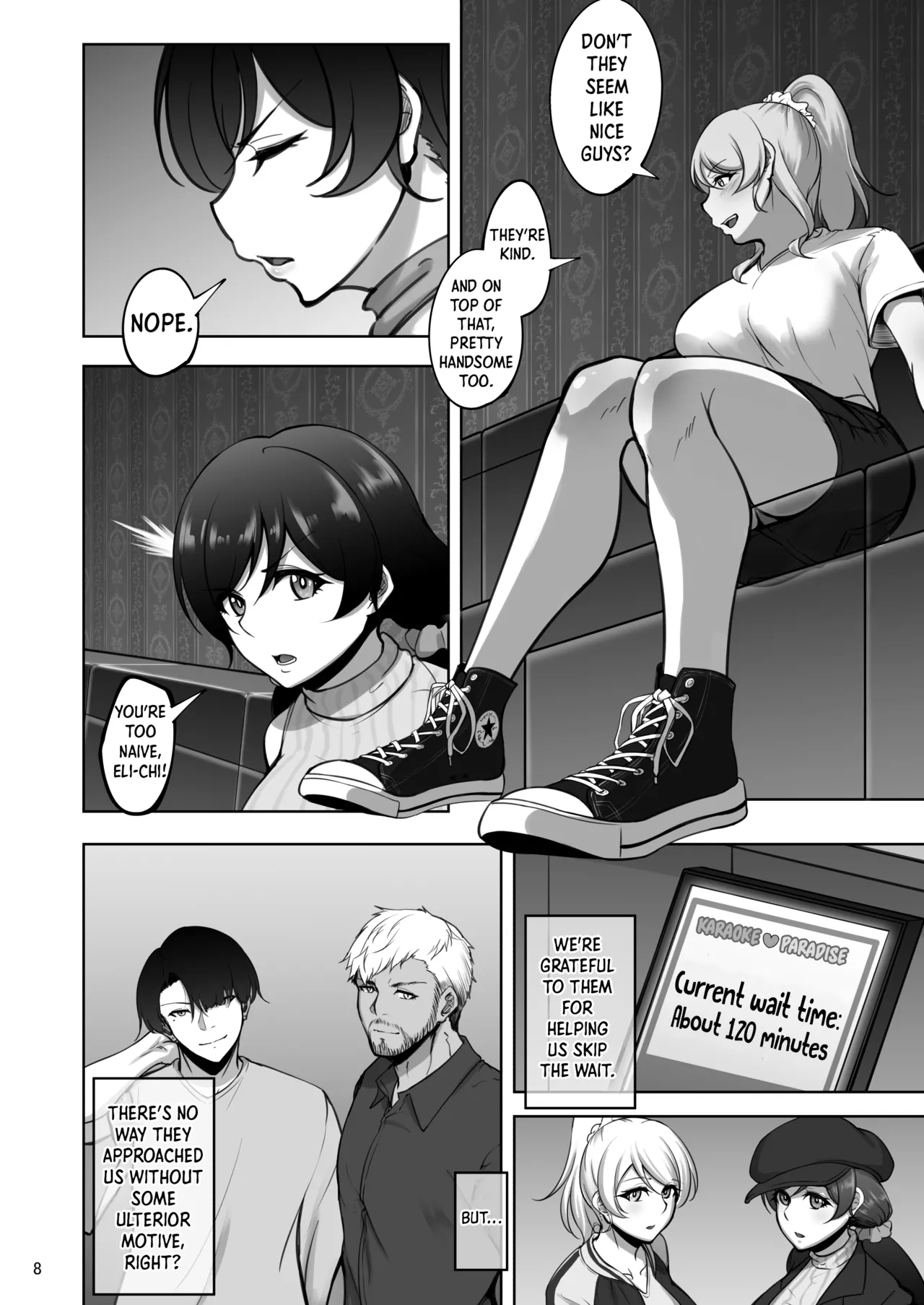 Eri to Nozomi no Joujiroku 1 | The Sex Records of Eli and Nozomi 1 - Page 8