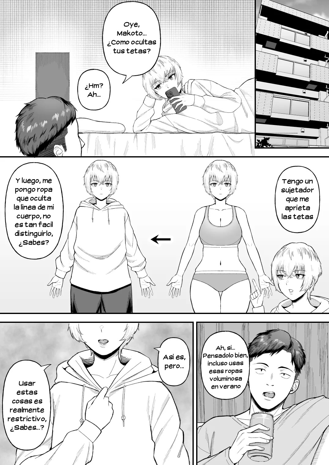 Shinyuu no Ikemen Danshi ga Jitsu wa Bakunyuu Joshi da to Hanmei shita Baai|Lo que Pasaría si Descubrieran que el Guapetón de mi Amigo Realmente es una Hermosa Chica de Pechos Grandes - Page 11