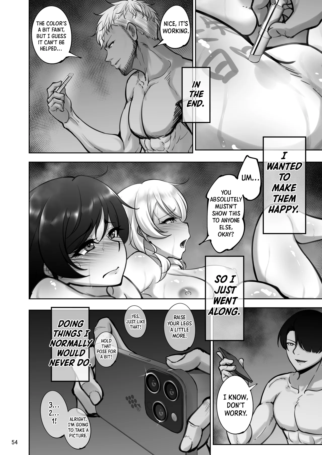 Eri to Nozomi no Joujiroku 1 | The Sex Records of Eli and Nozomi 1 - Page 54
