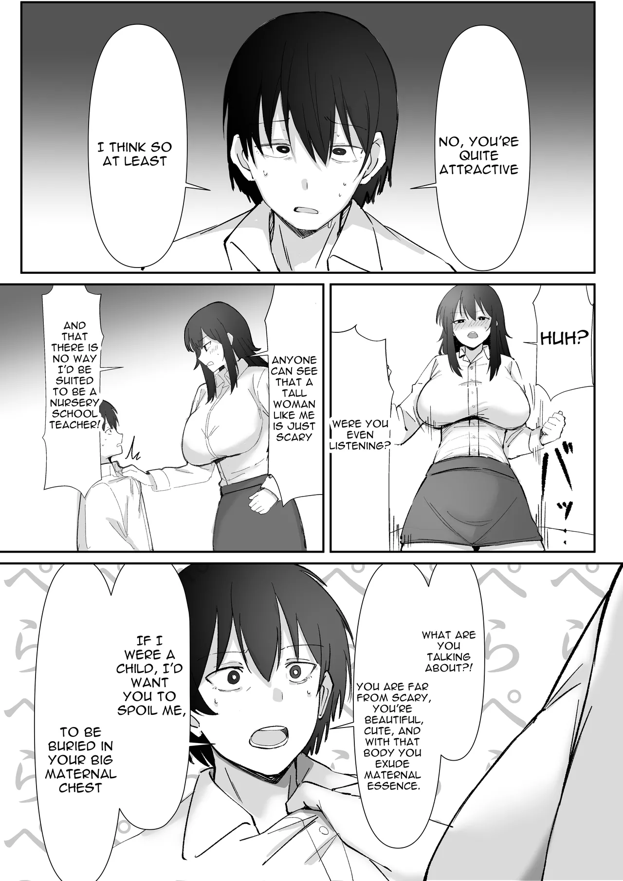 200cm Deka Hoikushi wa Bosei ga Tarinai node Boku ga Renshuudai ni naru Hanashi - Page 14