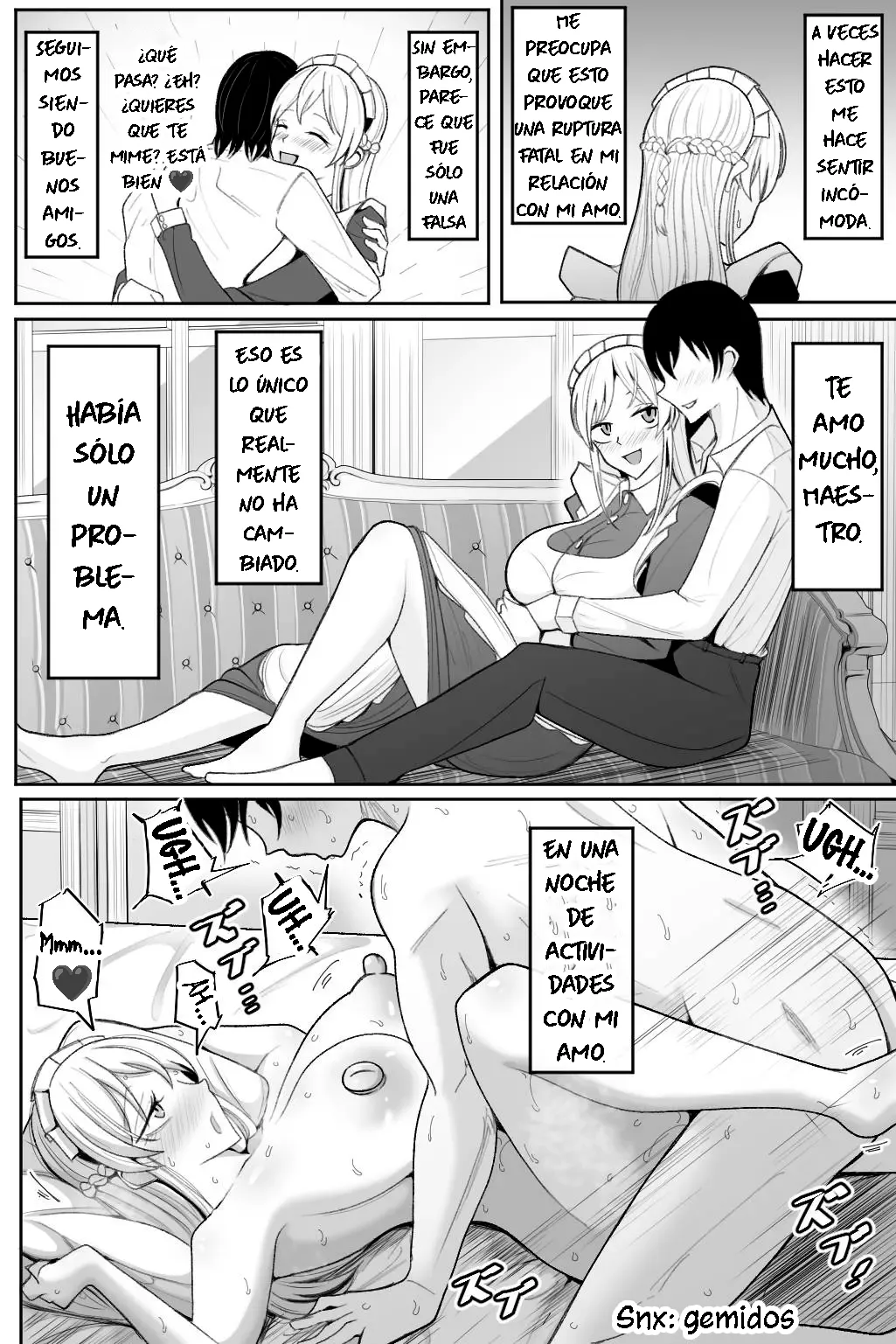 Boku no Maid no Netorase Douga|El Video Netorase de Mi Criada - Page 35