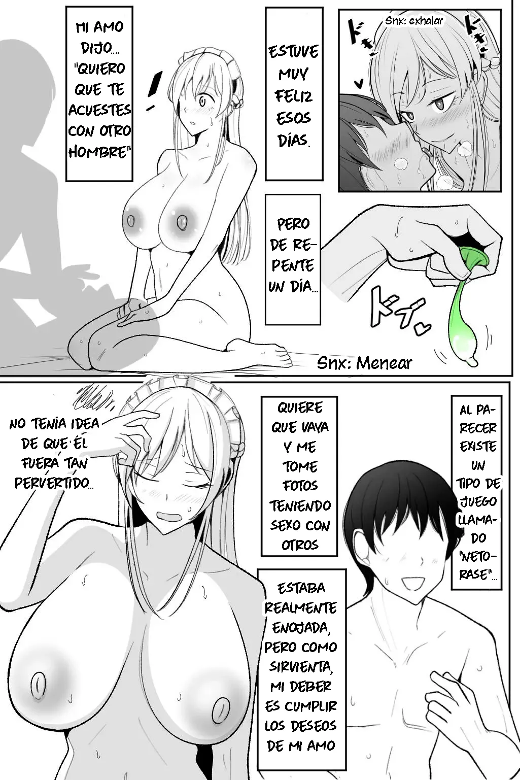Boku no Maid no Netorase Douga|El Video Netorase de Mi Criada - Page 4