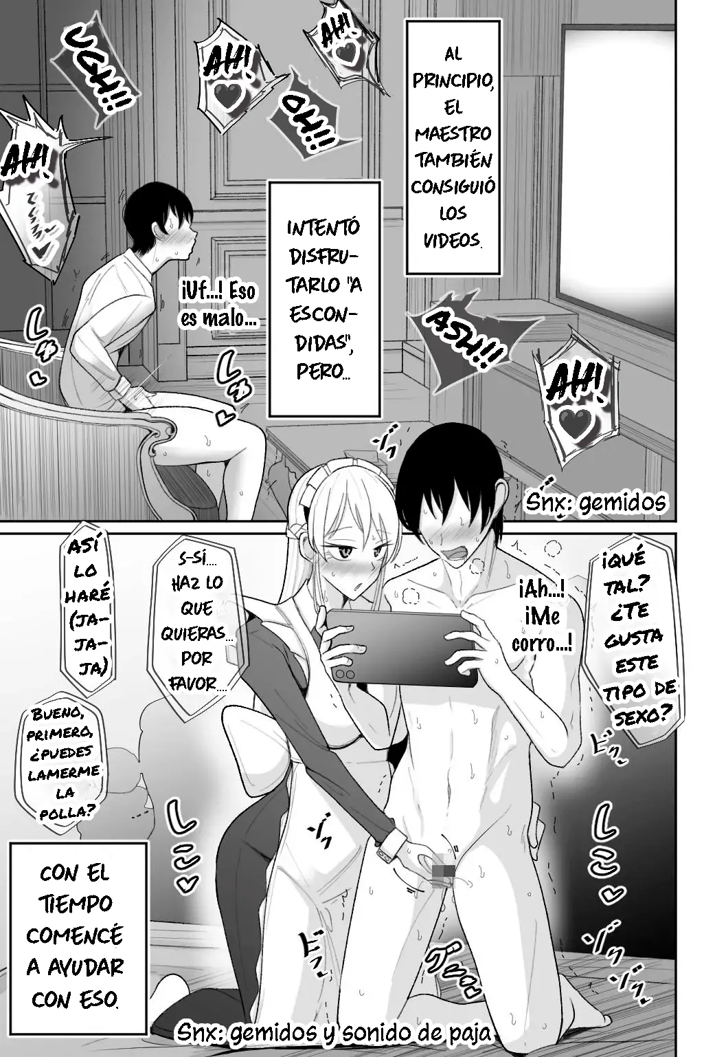 Boku no Maid no Netorase Douga|El Video Netorase de Mi Criada - Page 40