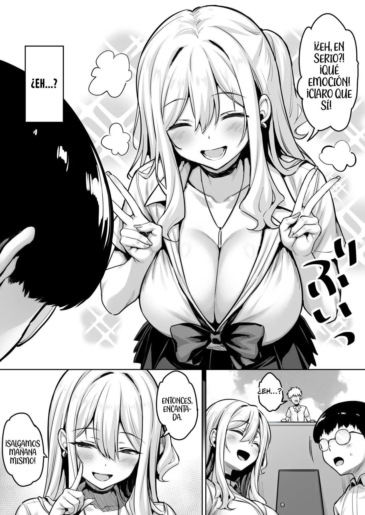 InCha no Boku ga Pure na YouGal to Koibito ni natte Icha Love Hatsu Ecchi suru Hanashi｜Cómo un Nerd como Yo Se Hizo Novio de una Gal Pura y Tuvimos Nuestra Primera Vez Llena de Ternura y Afecto - Page 3