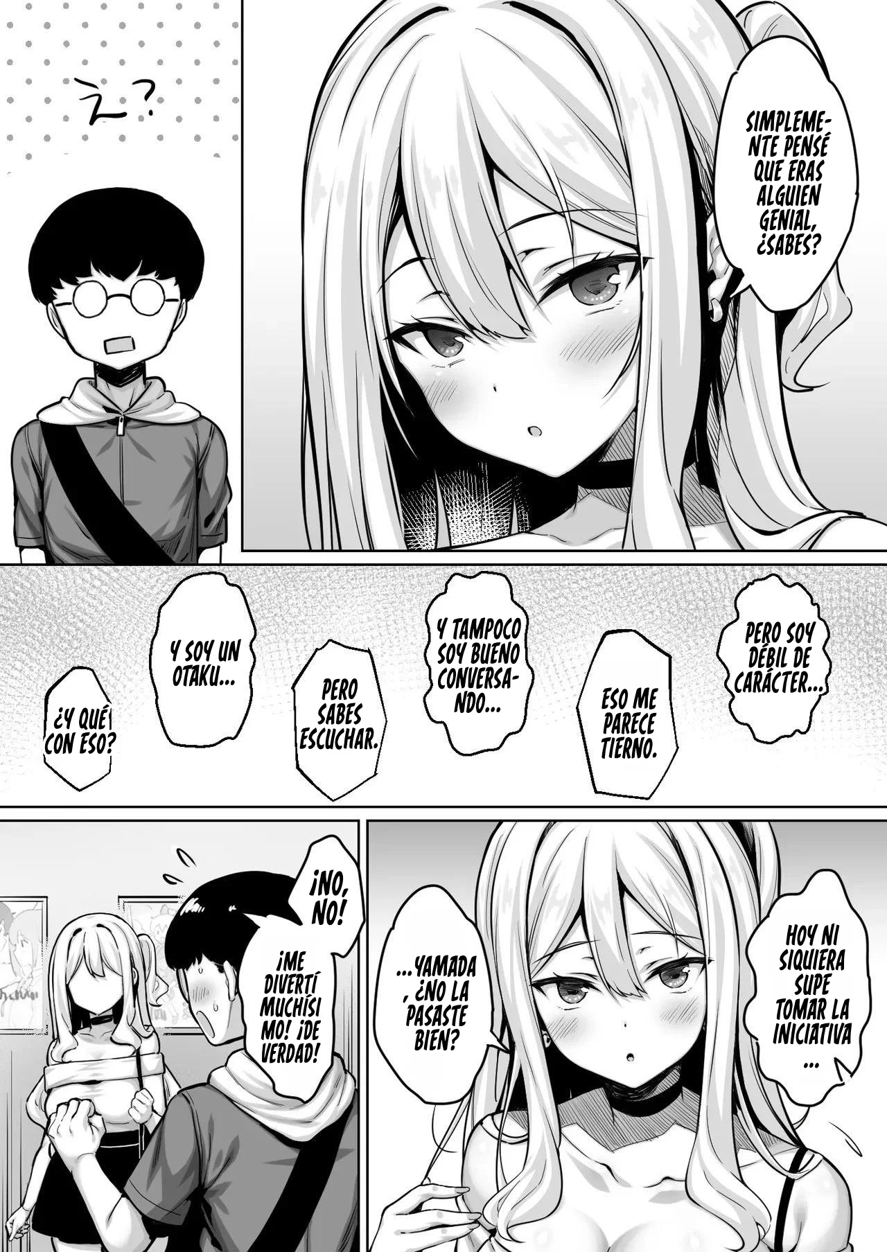 InCha no Boku ga Pure na YouGal to Koibito ni natte Icha Love Hatsu Ecchi suru Hanashi｜Cómo un Nerd como Yo Se Hizo Novio de una Gal Pura y Tuvimos Nuestra Primera Vez Llena de Ternura y Afecto - Page 8