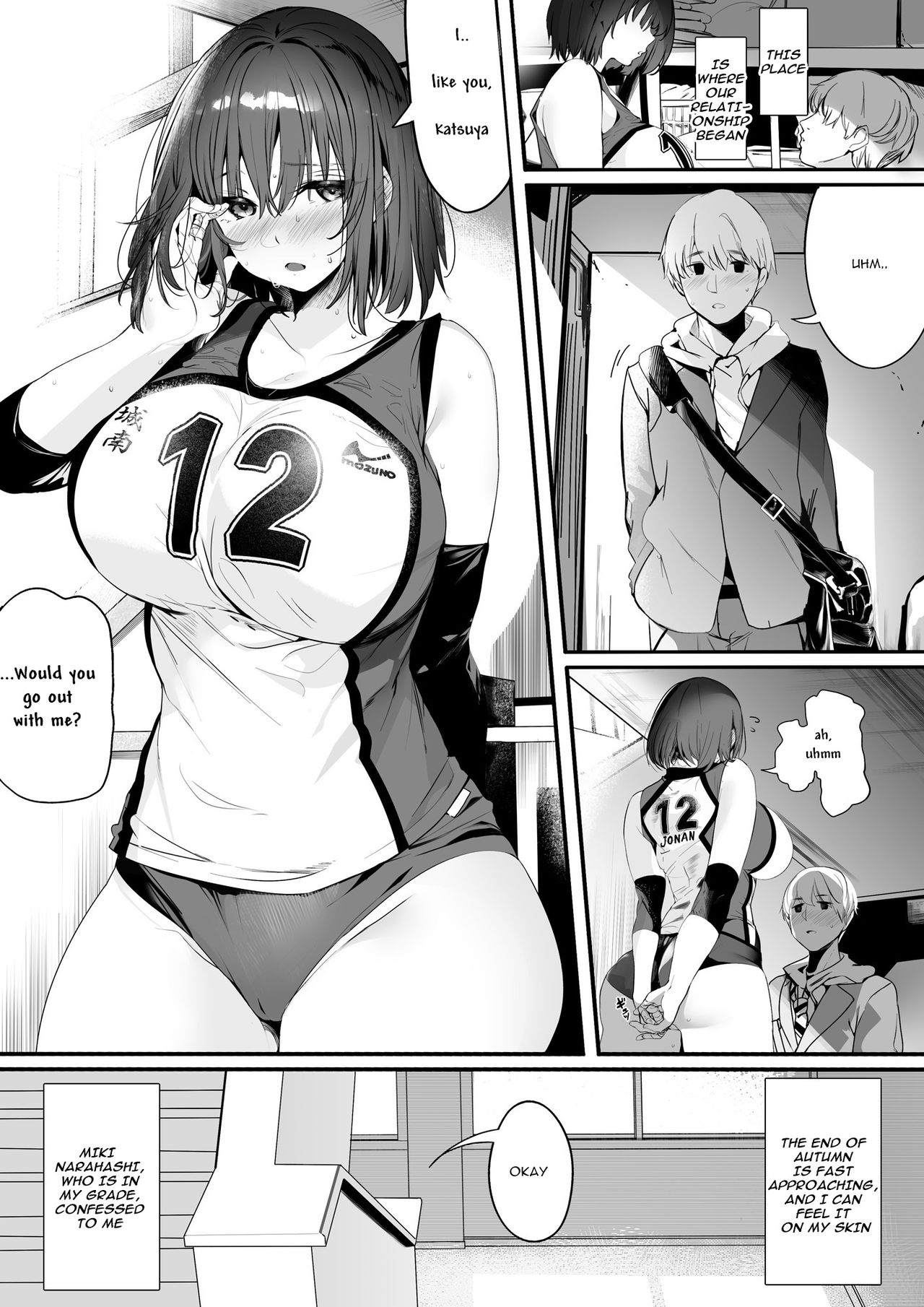 Koushinchou Volley-bu no Seisokei Kanojo ga Senpai no Mono ni Natte Shimau Ichibushijuu - Page 2