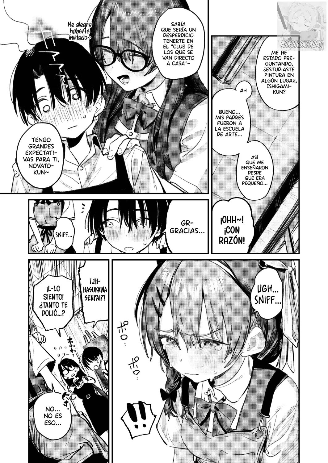 Bijutsubu Harem Katsudou Nisshi ~Senpai no Slump Kaishou ni Kyouryoku shitara, Ikioi de 3P suru Koto ni Natta Hanashi~ - Page 7
